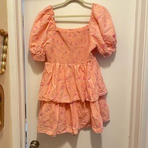 Love Shack Fancy for Target Pink Floral Mini Dress